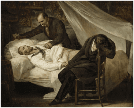 La Mort de Géricault par Ary Scheffer