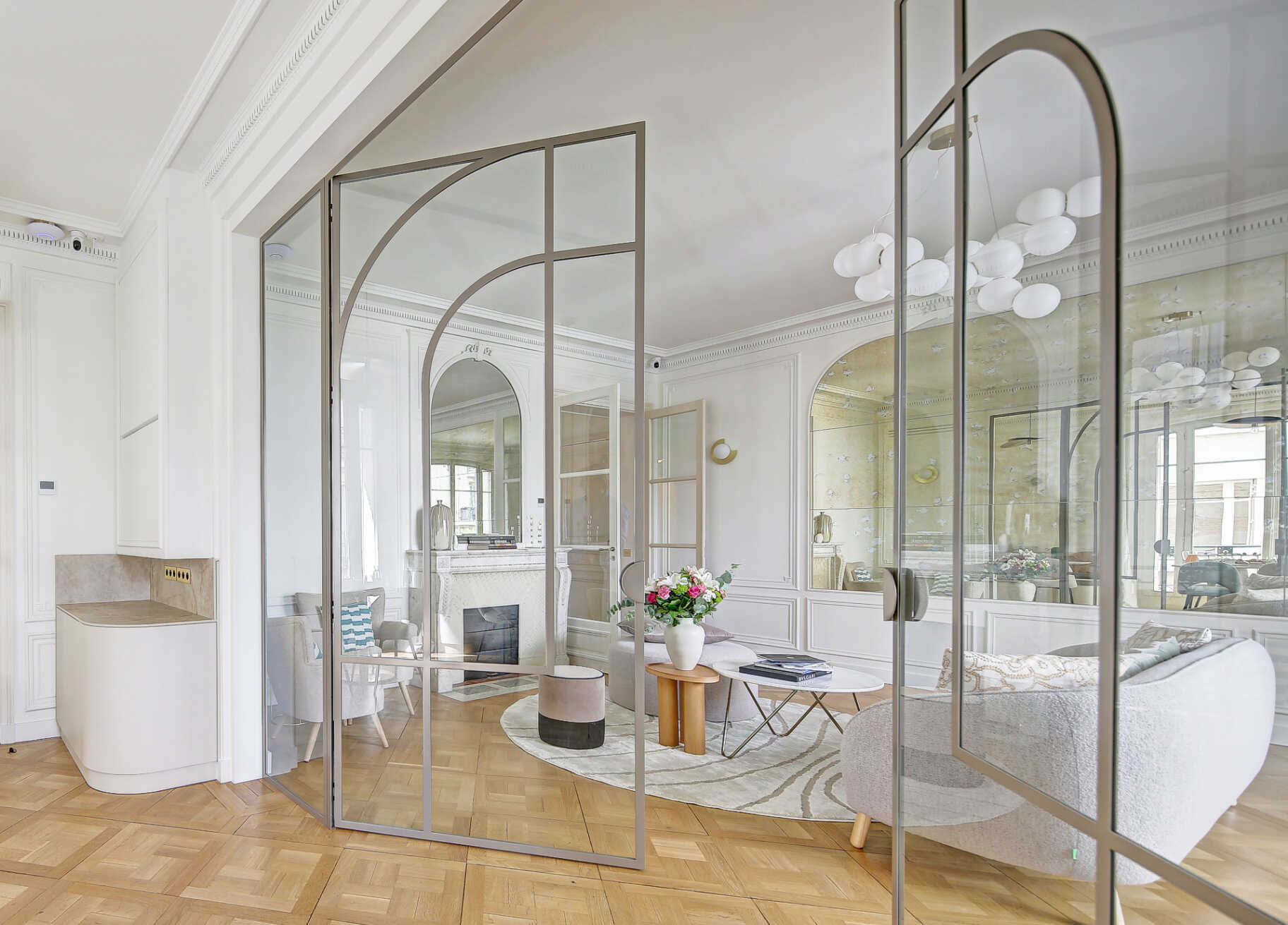 Intimate private space with elegant lighting